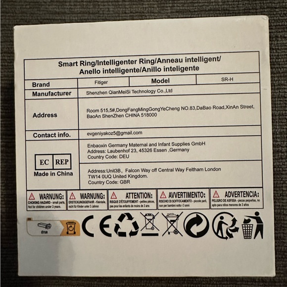 Brand new Fitiger health fitness tracker ring - Picture 4 of 4